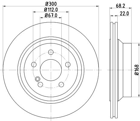 HELLA PAGID stabdžių diskas 8DD 355 121-671